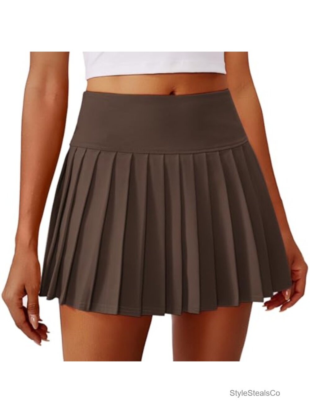 Pleated Tennis Skort Mini Athletic Golf Skirt with Pocket High Waist